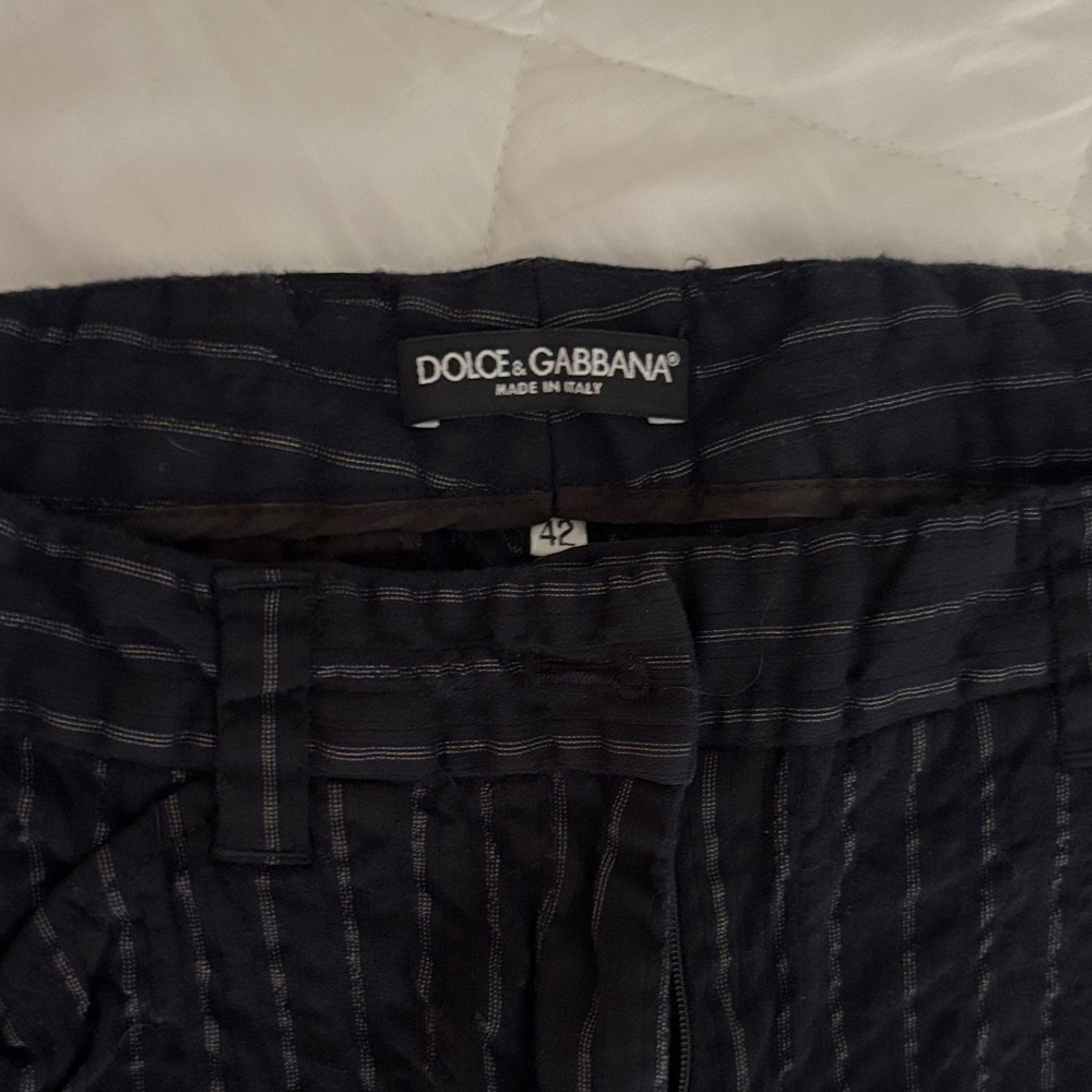 Dolce & Gabbana Dark Striped Trousers